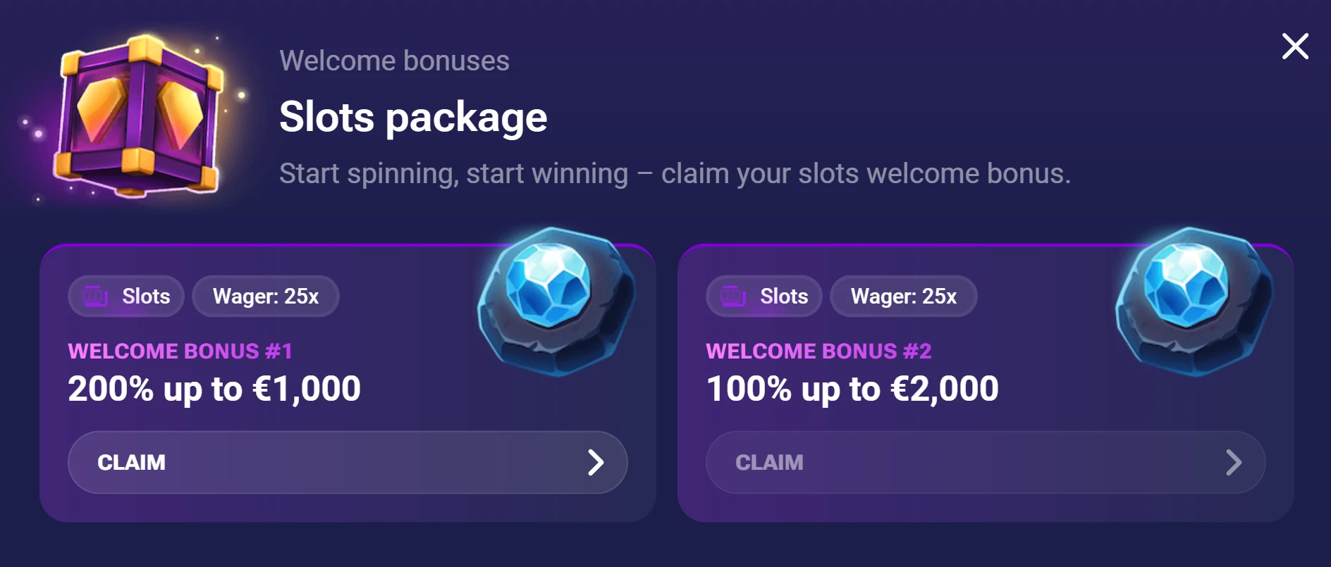 Jinx Casino welcome Bonus